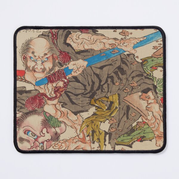 Item preview, Rochishin Chopping Off the Head of Nio by Katsushika Hokusai Edo Period Ukiyo-e Art designed and sold by My Artprintz.