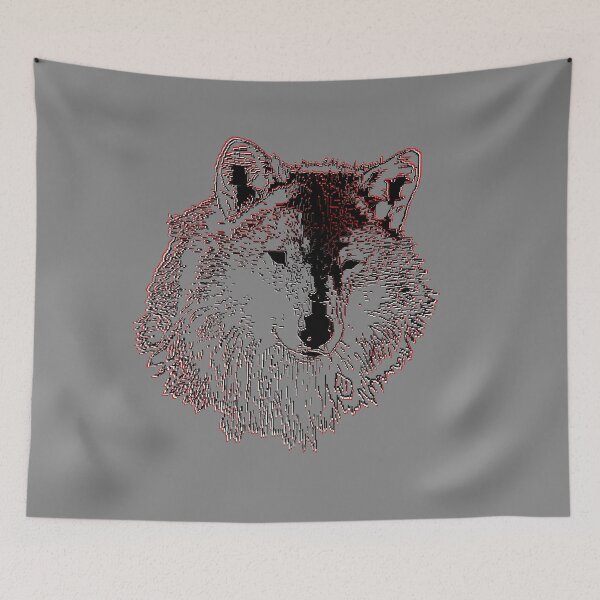 Item preview, Wild Head Wolf organic wolv designed and sold by 4rpixs.