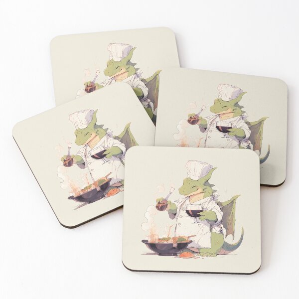 Item preview, Dragon's Day Off: Chef Dinosaur enjoying wine! designed and sold by Zandalus.