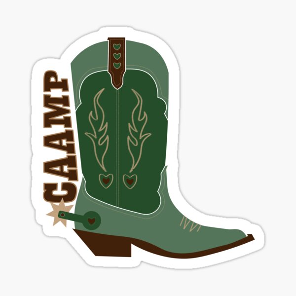 Item preview, Caamp band green cowboy boot  designed and sold by gabmarie.