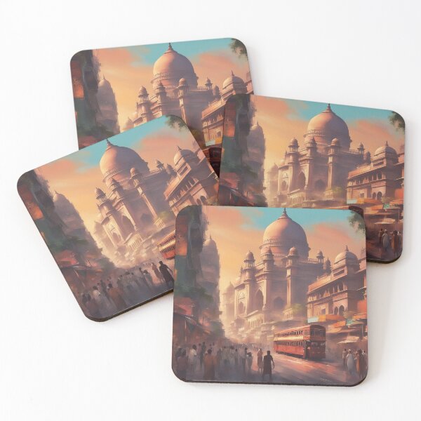 Item preview, Bombay Historic Cityscape designed and sold by AIArtImpact.