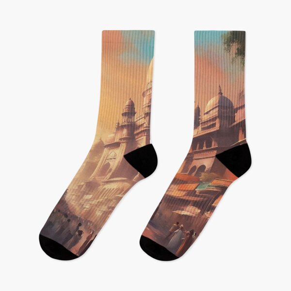 Item preview, Bombay Historic Cityscape designed and sold by AIArtImpact.