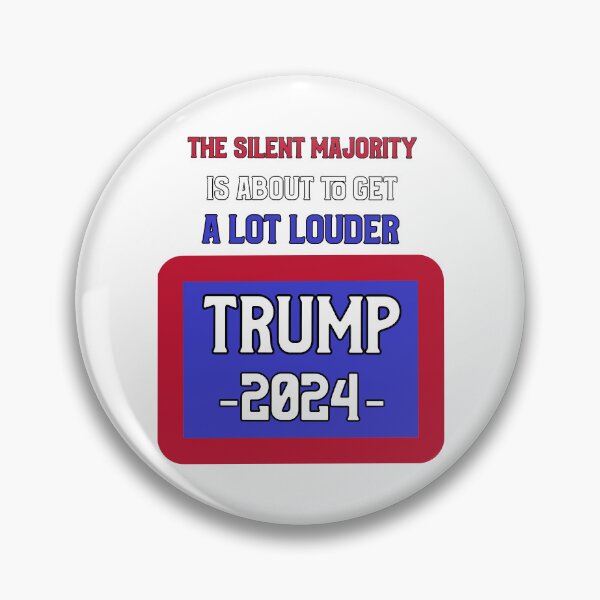 Item preview, Silent majority Trump 2024 designed and sold by DTD-Tees.