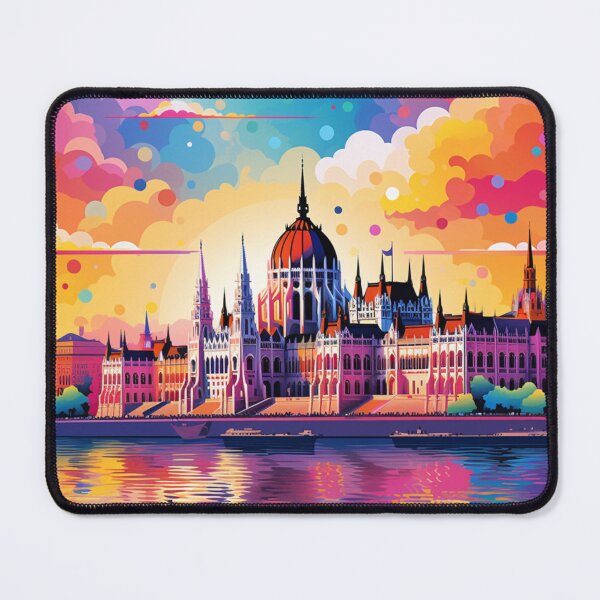 Item preview, A Pop Art Travel Print of Budapest - Hungary designed and sold by StudioRedKoala.