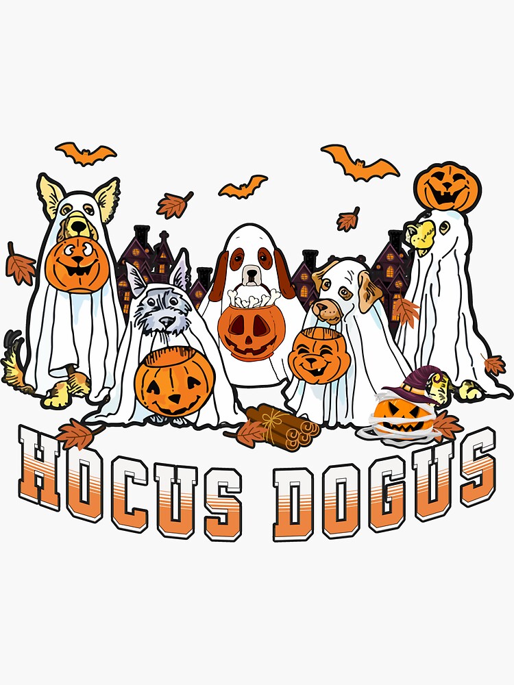 Hocus Pocus Ghost Halloween Night Spooky Present' Dog Bandana