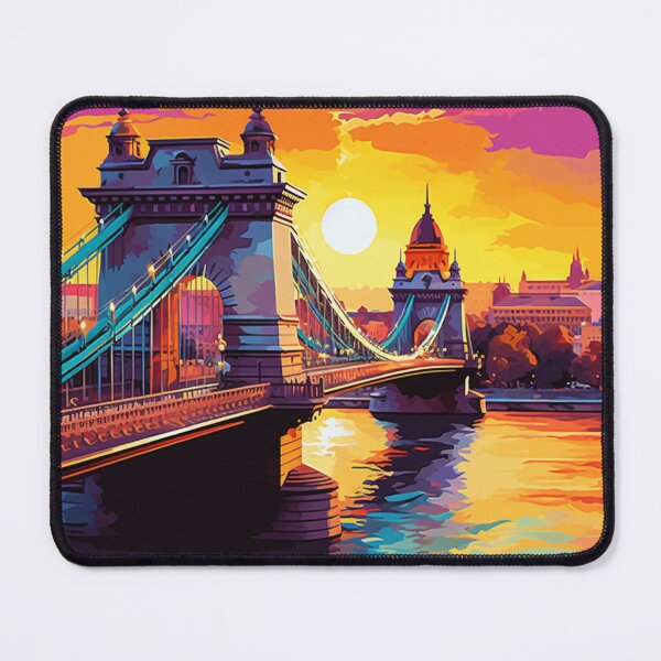 Item preview, A Pop Art Travel Print of Budapest - Hungary designed and sold by StudioRedKoala.