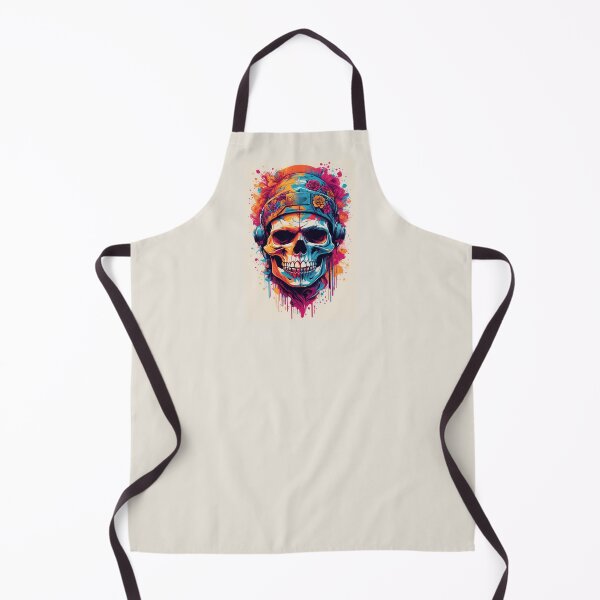 Item preview, A.I Generated Flower Skull In Headphones designed and sold by GleamingGiant.
