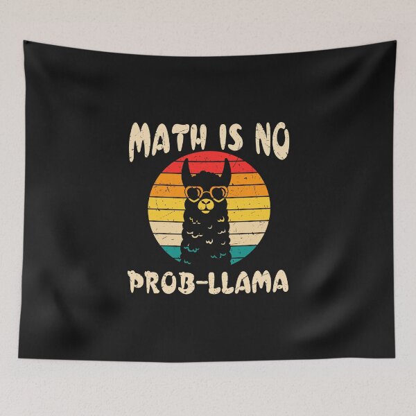Item preview, Math is No Prob-Llama Math Teacher designed and sold by saithing.