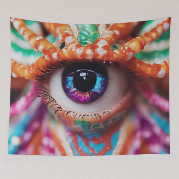 Item preview, Mesmerizing eye in vibrant colors designed and sold by Girih.