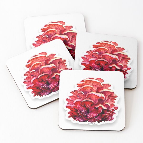 Item preview, Pink Oyster Mushroom Cluster designed and sold by Kendra Liester.