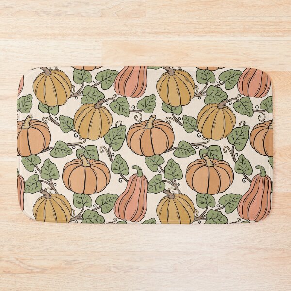 Item preview, Pumpkin Patch Pattern Design with Vines designed and sold by CreativeDraws42.