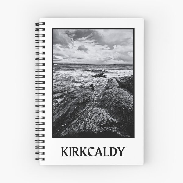 Item preview, Kirkcaldy Beach in black and white designed and sold by S-and-W-4ever.