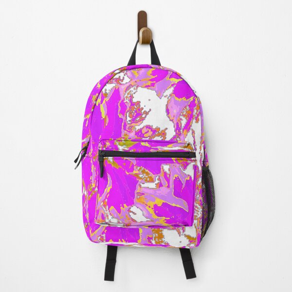 Item preview, ABSTRACT PURPLE FLOWER GARDEN WHITE ART designed and sold by sharlesart.