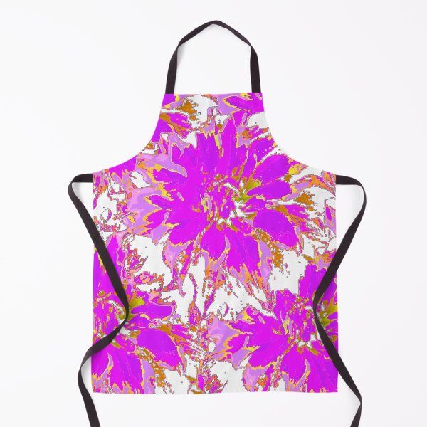 Item preview, ABSTRACT PURPLE FLOWER GARDEN WHITE ART designed and sold by sharlesart.