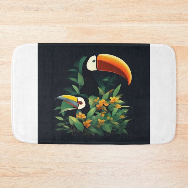 Item preview, See this beautiful family of toucans, these animals are very common in the Brazilian forests, this family can be in your wardrobe, you can buy it now and have this beautiful print in your home. designed and sold by Animalissima.
