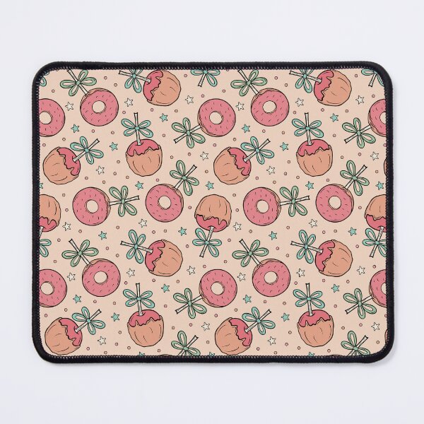 Item preview, Pink Donut and Caramel Apple Pattern Design designed and sold by CreativeDraws42.