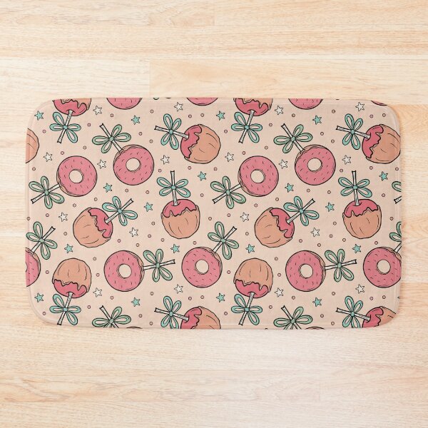 Item preview, Pink Donut and Caramel Apple Pattern Design designed and sold by CreativeDraws42.