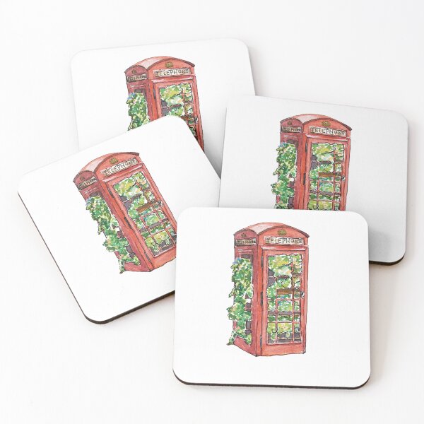 Item preview, Red Telephone Box designed and sold by rui-sketchbook.