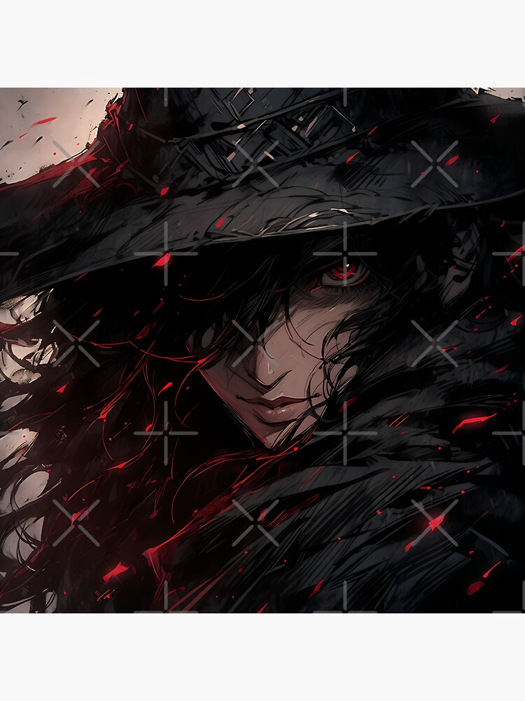 Hunters of the Dark: Explore the Supernatural World with Vampire Hunter D.  Illustrations: Bloodlust Sticker by InsaneLEDP