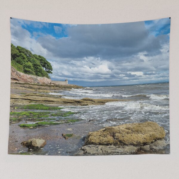 Item preview, Kirkcaldy beach on a summer day designed and sold by S-and-W-4ever.