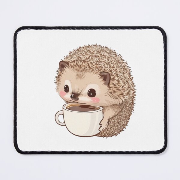 Item preview, Cute hedgehog with coffee designed and sold by Majkel & Majkel.