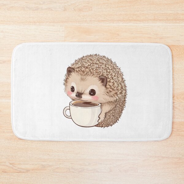 Item preview, Cute hedgehog with coffee designed and sold by Majkel & Majkel.