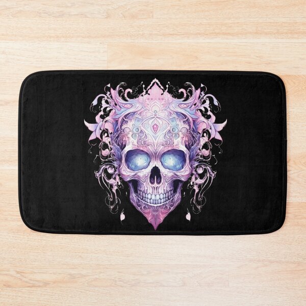Item preview, pooky Halloween Pink Skull designed and sold by ArtFromBeyond.