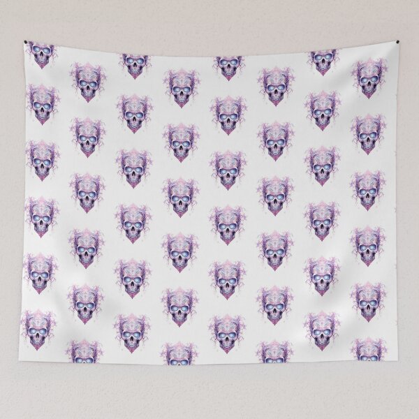 Item preview, pooky Halloween Pink Skull designed and sold by ArtFromBeyond.