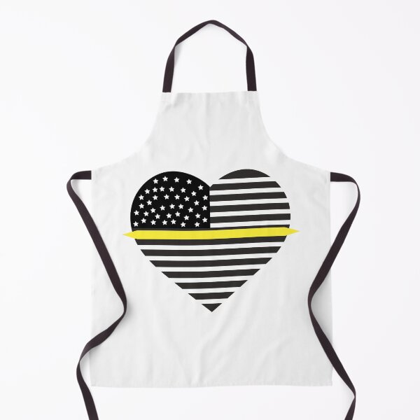Item preview, Thin Gold Line, 911 Dispatchers Flag as Heart designed and sold by Cowboy Folly.