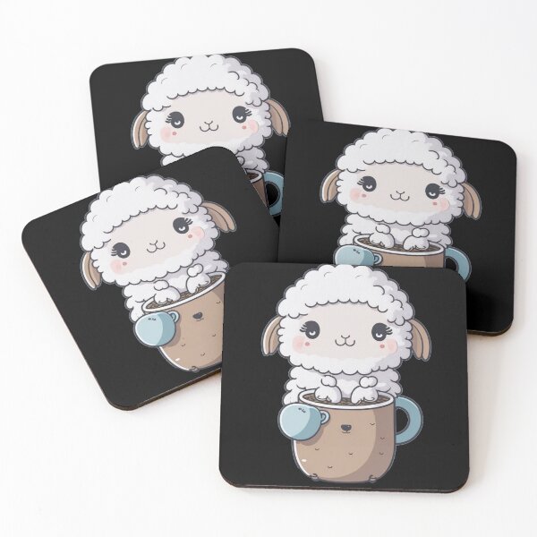 Item preview, Cute sheep with coffee designed and sold by Majkel & Majkel.
