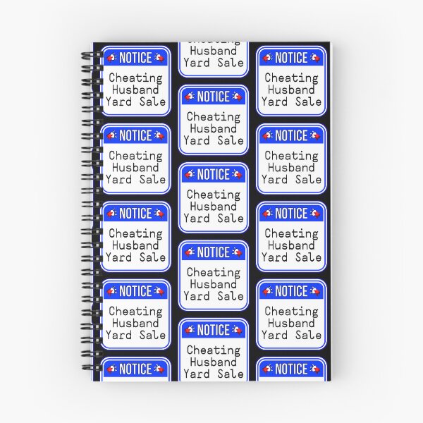 Item preview, NOTICE:  Cheating Husband Yard Sale - funny warning signs designed and sold by DesignsFromTW-S.