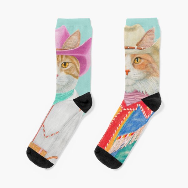 Rodeo-Katzen – Ingwerkatzen Socken