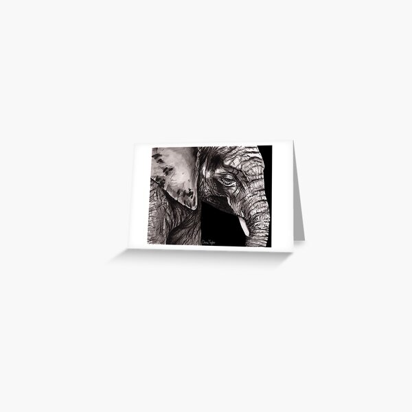 Elephant Print Greeting Card