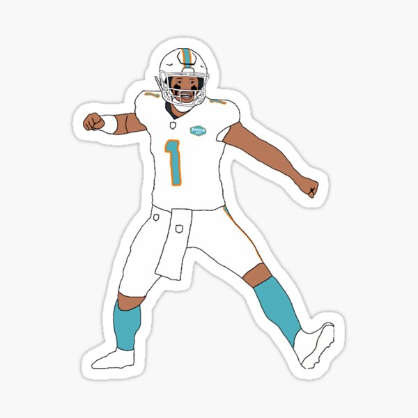 Jaylen Waddle Tua Tagovailoa Tyreek Hill Miami Dolphins MAGNET - NFL Vinyl  MIA