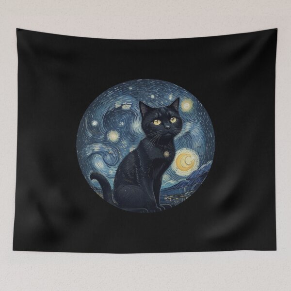 Item preview, Vincent Willem Van gogh Cat Artwork  designed and sold by Vangoholic.