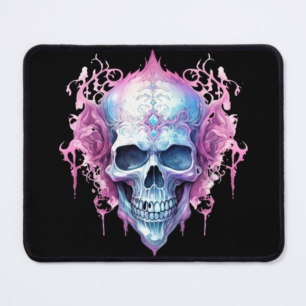 Item preview, Spooky Halloween Pink Skull designed and sold by ArtFromBeyond.