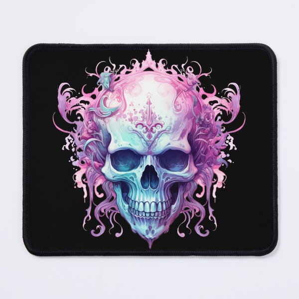 Item preview, Spooky Halloween Pink Skull designed and sold by ArtFromBeyond.