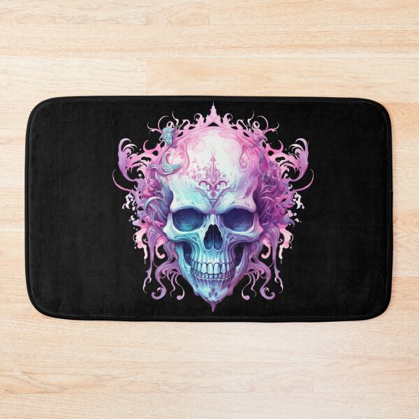 Item preview, Spooky Halloween Pink Skull designed and sold by ArtFromBeyond.