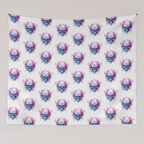 Item preview, Spooky Halloween Pink Skull designed and sold by ArtFromBeyond.