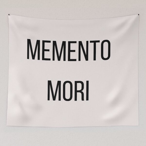 Item preview, Phrases Stoics "Memento Mori" Typography l Style Quote Stoic memento mori designed and sold by StoicWarrior.