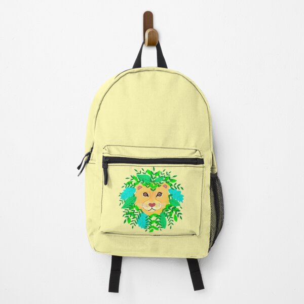 Item preview, botanical gouache painted lion designed and sold by NashTheArtist.