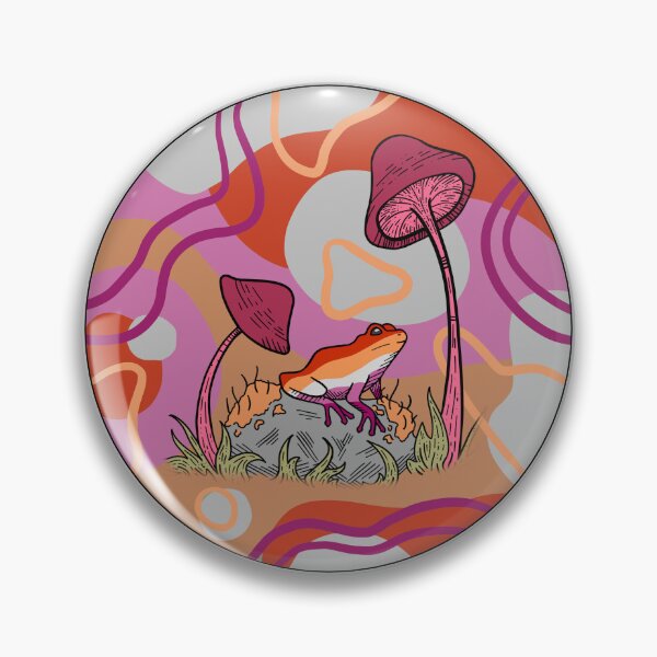 Item preview, Frog Sitting on a Rock (Pride Collection: Lesbian) designed and sold by Maybe-A-Robot.