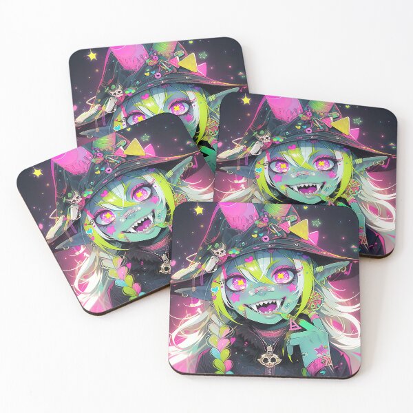 Item preview, Cute Little Demon Witch Anime Girl designed and sold by bubblegoth.