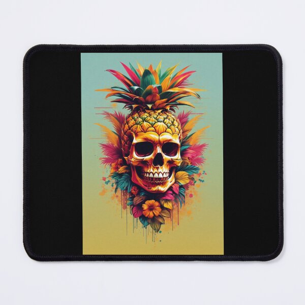 Item preview, A.I Generated Pineapple Skull  designed and sold by GleamingGiant.