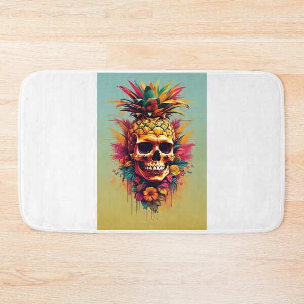 Item preview, A.I Generated Pineapple Skull  designed and sold by GleamingGiant.
