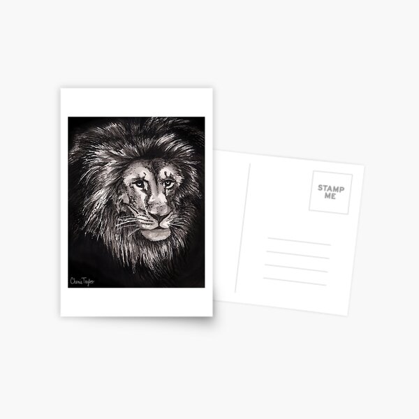 Lion Print Postcard