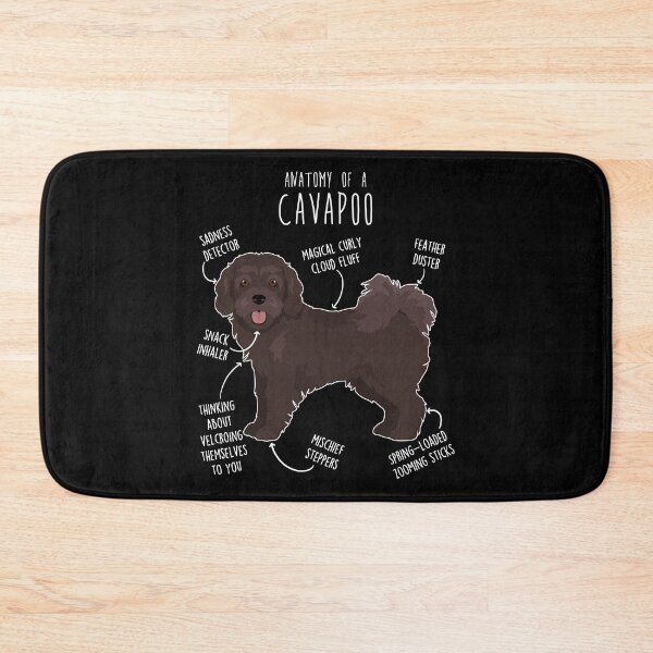 Item preview, Chocolate Cavapoo Dog Anatomy designed and sold by Clara Hollins.