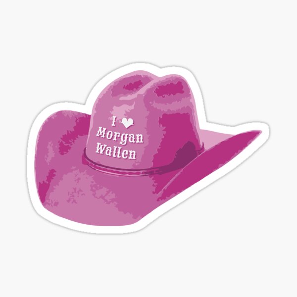 Item preview, Pink Cowgirl Hat - I heart Morgan Wallen designed and sold by hgcreative.