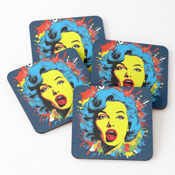 Item preview, Boho Andy Warhol Pop Art Marilyn Monroe Parody designed and sold by Robert Diebold.
