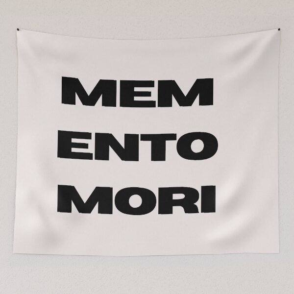 Item preview, Phrases Stoics "Memento Mori" Typography lll Style Quote Stoic memento mori designed and sold by StoicWarrior.